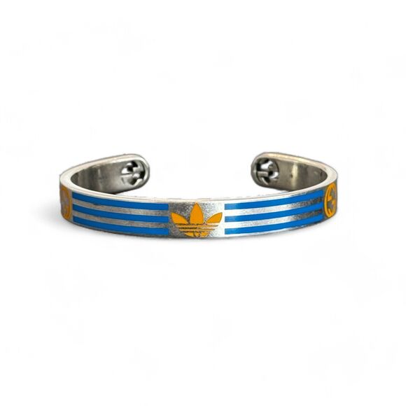 Gucci Adidas GG Logo Cuff Bracelet - Picture 1 of 5